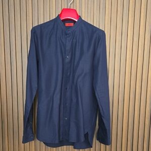 Hugo Boss Navy Casual Button Down Shirt